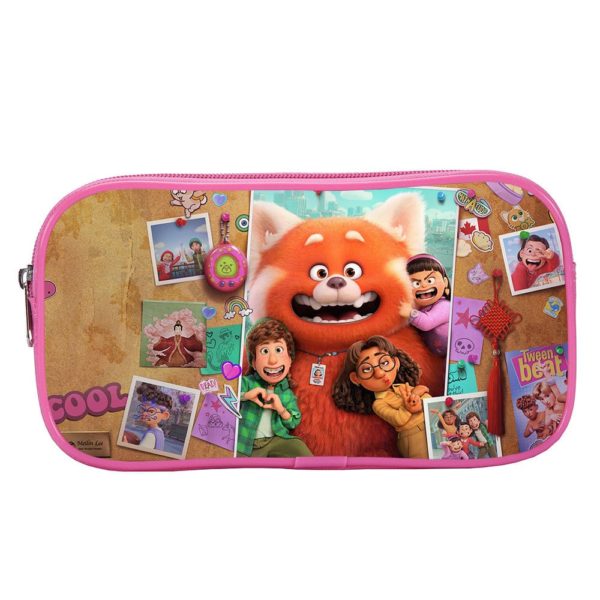 Turning Red Bags Pencil-Box for Kids School Supplies Stationery Storge supports customization Pink - Image 19