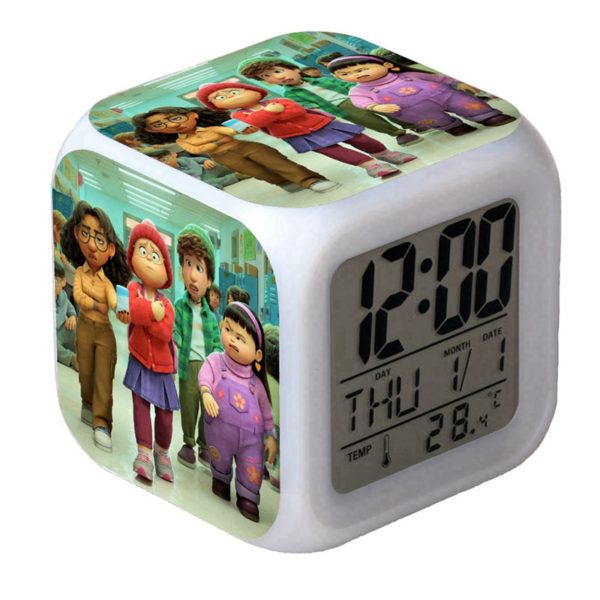 Turning Red LED Alarm Clock Luminous Multifunction Watch 7 color Flash Digital Clock selectronic desk clock Gift - Image 8