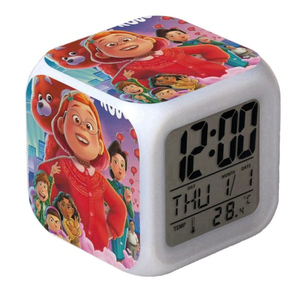 Turning Red LED Alarm Clock Luminous Multifunction Watch 7 color Flash Digital Clock selectronic desk clock Gift - Image 9