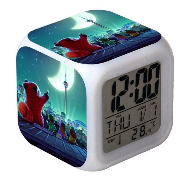 Turning Red LED Alarm Clock Luminous Multifunction Watch 7 color Flash Digital Clock selectronic desk clock Gift - Image 12