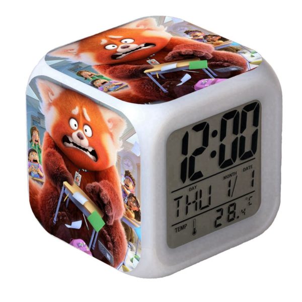 Turning Red LED Alarm Clock Luminous Multifunction Watch 7 color Flash Digital Clock selectronic desk clock Gift - Image 16