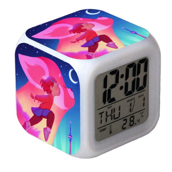 Turning Red LED Alarm Clock Luminous Multifunction Watch 7 color Flash Digital Clock selectronic desk clock Gift - Image 22