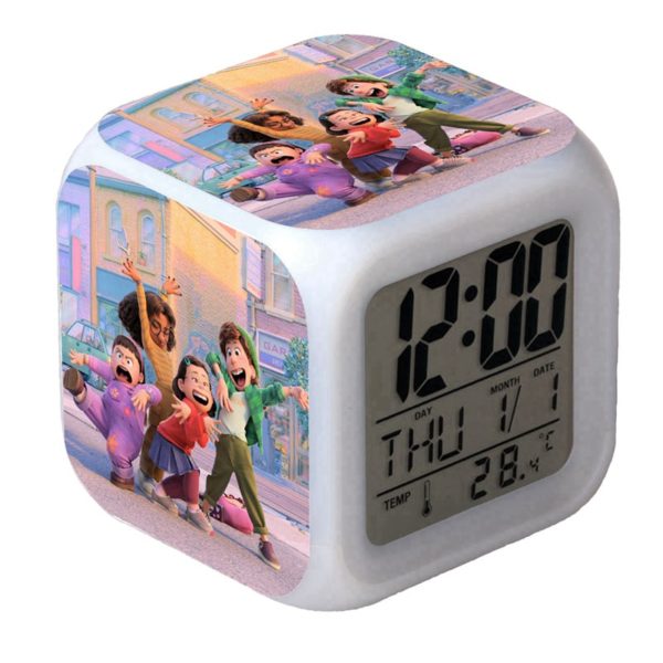 Turning Red LED Alarm Clock Luminous Multifunction Watch 7 color Flash Digital Clock selectronic desk clock Gift - Image 19