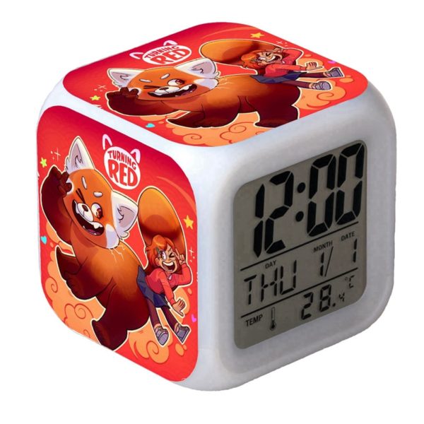 Turning Red LED Alarm Clock Luminous Multifunction Watch 7 color Flash Digital Clock selectronic desk clock Gift - Image 21