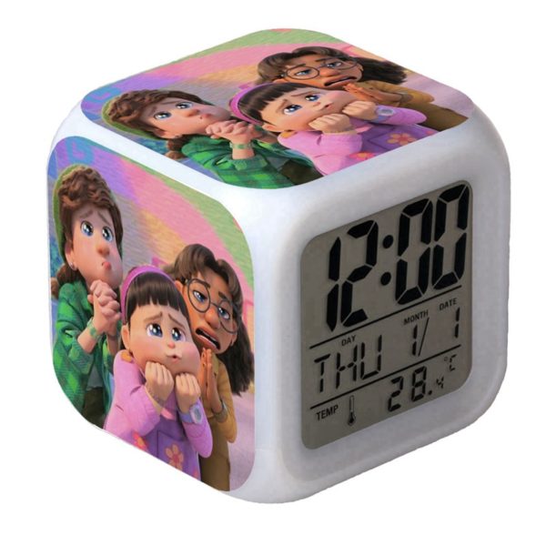 Turning Red LED Alarm Clock Luminous Multifunction Watch 7 color Flash Digital Clock selectronic desk clock Gift - Image 23