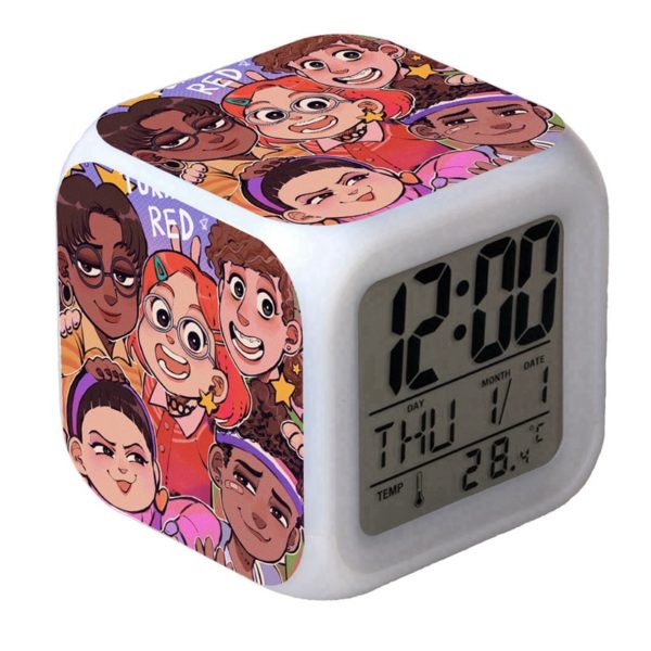 Turning Red LED Alarm Clock Luminous Multifunction Watch 7 color Flash Digital Clock selectronic desk clock Gift - Image 3