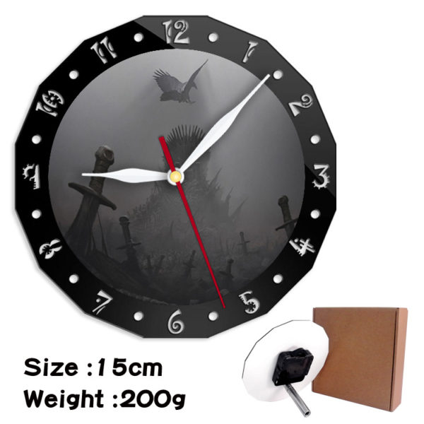 Game of Thrones alarm clock wall clock clock decorative clock wall clock 15cm - Image 6