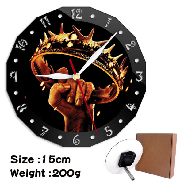 Game of Thrones alarm clock wall clock clock decorative clock wall clock 15cm - Image 7