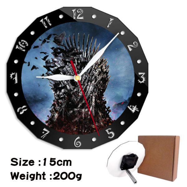 Game of Thrones alarm clock wall clock clock decorative clock wall clock 15cm - Image 8