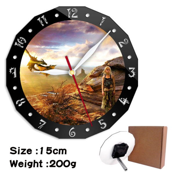 Game of Thrones alarm clock wall clock clock decorative clock wall clock 15cm - Image 11