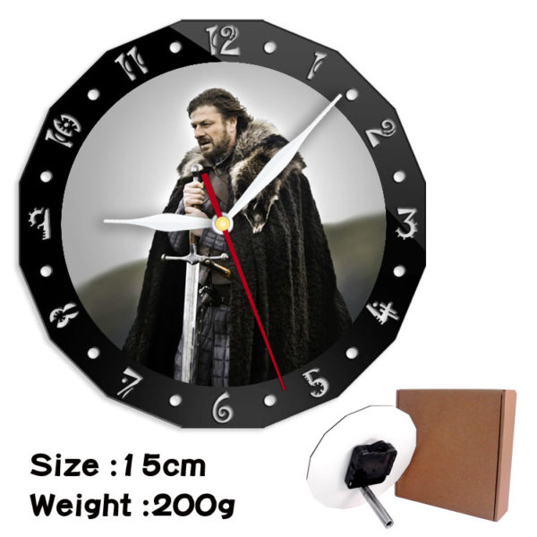 Game of Thrones alarm clock wall clock clock decorative clock wall clock 15cm - Image 12