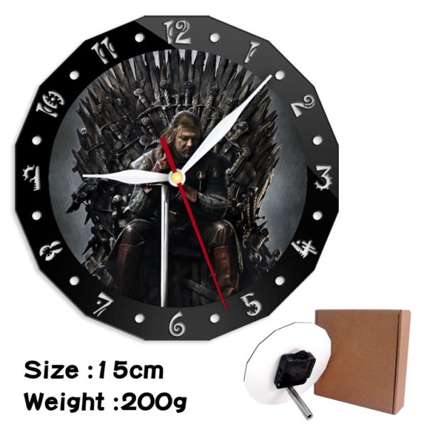 Game of Thrones alarm clock wall clock clock decorative clock wall clock 15cm - Image 14