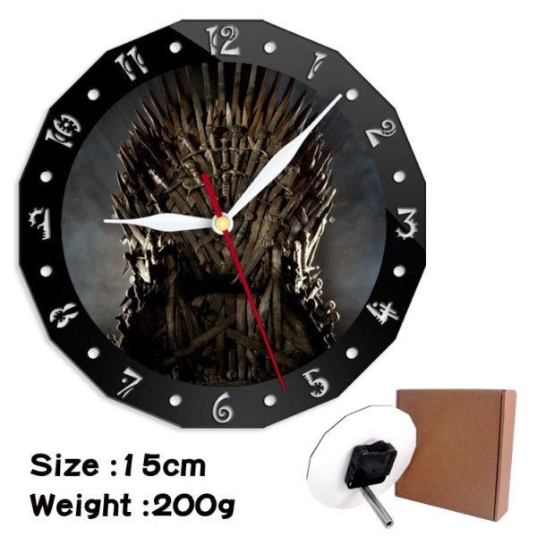 Game of Thrones alarm clock wall clock clock decorative clock wall clock 15cm - Image 16