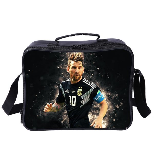 Messi Cooler Bag Insulation Bag Students School Food Storage Box - Image 4