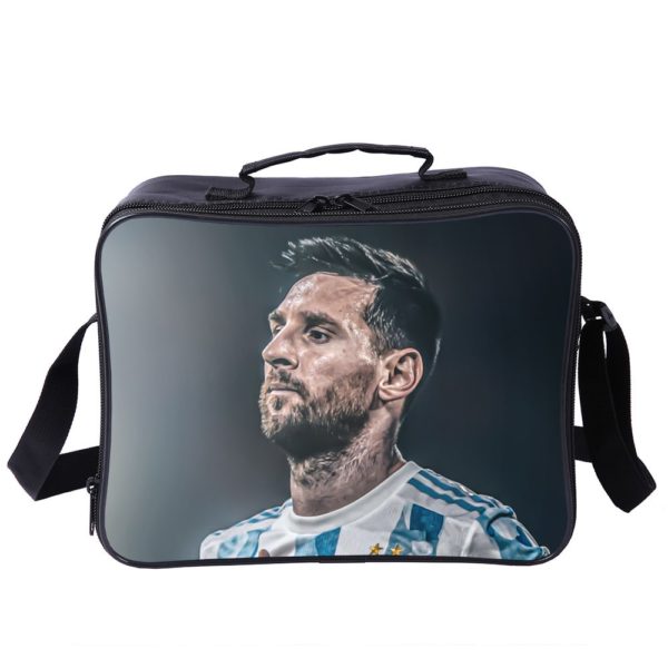 Messi Cooler Bag Insulation Bag Students School Food Storage Box - Image 6