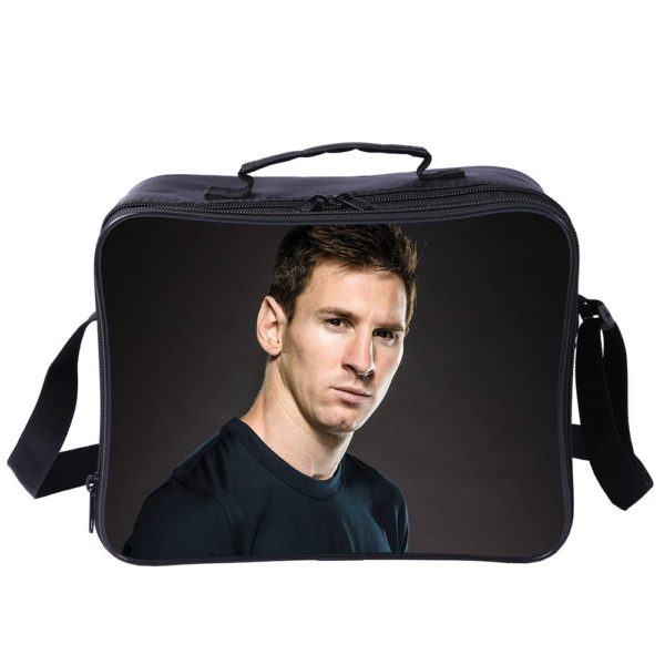 Messi Cooler Bag Insulation Bag Students School Food Storage Box - Image 9