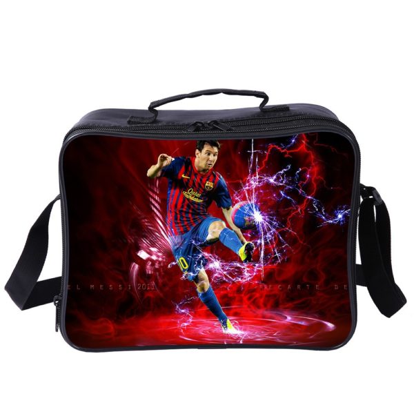 Messi Cooler Bag Insulation Bag Students School Food Storage Box