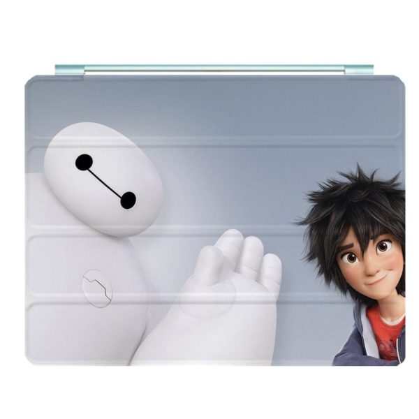 Big Hero 6 Ipad Leather Case Advanced Pu Leather Protective Cover Automatic Wake Up and Sleep Magnetic Closure Multiple Angle Bracket - Image 3