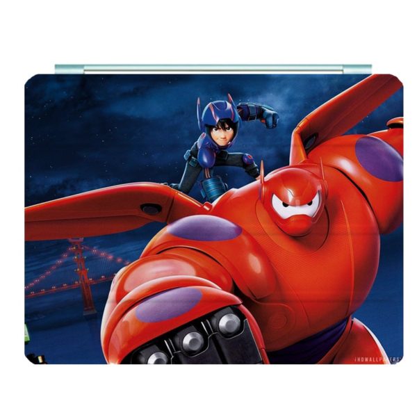 Big Hero 6 Ipad Leather Case Advanced Pu Leather Protective Cover Automatic Wake Up and Sleep Magnetic Closure Multiple Angle Bracket - Image 5