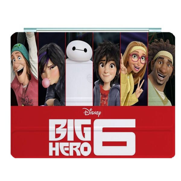 Big Hero 6 Ipad Leather Case Advanced Pu Leather Protective Cover Automatic Wake Up and Sleep Magnetic Closure Multiple Angle Bracket - Image 23