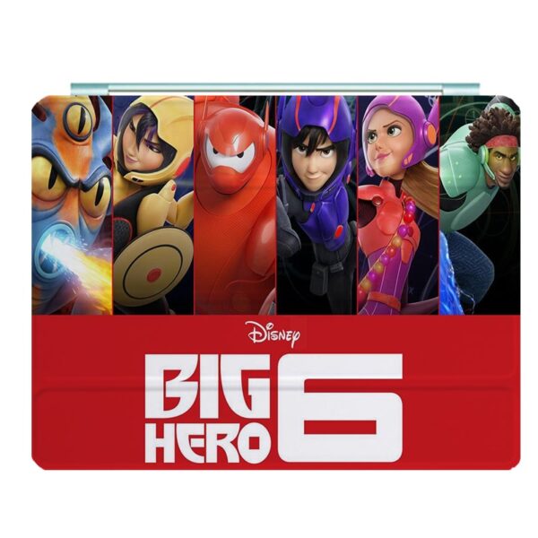 Big Hero 6 Ipad Leather Case Advanced Pu Leather Protective Cover Automatic Wake Up and Sleep Magnetic Closure Multiple Angle Bracket - Image 24