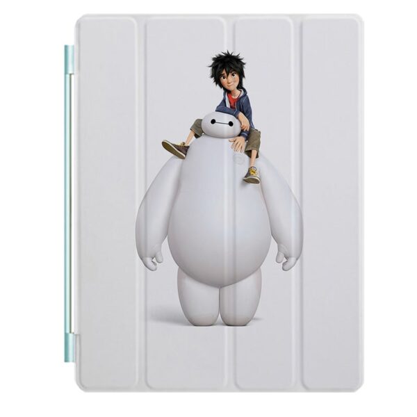 Big Hero 6 Ipad Leather Case Advanced Pu Leather Protective Cover Automatic Wake Up and Sleep Magnetic Closure Multiple Angle Bracket - Image 26