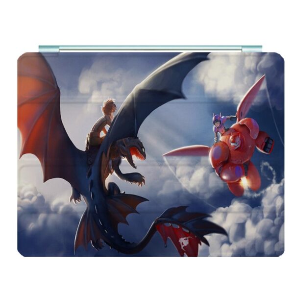 Big Hero 6 Ipad Leather Case Advanced Pu Leather Protective Cover Automatic Wake Up and Sleep Magnetic Closure Multiple Angle Bracket - Image 35