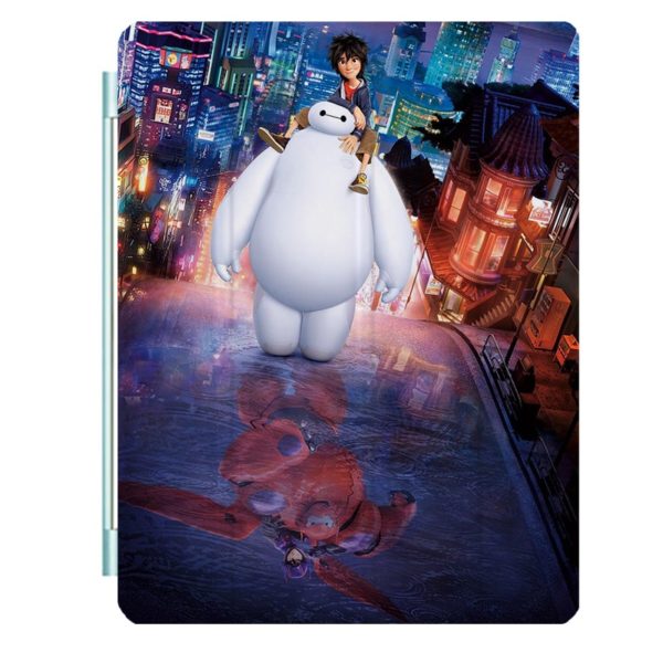 Big Hero 6 Ipad Leather Case Advanced Pu Leather Protective Cover Automatic Wake Up and Sleep Magnetic Closure Multiple Angle Bracket - Image 11