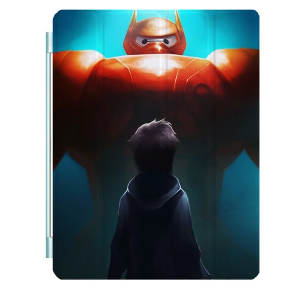 Big Hero 6 Ipad Leather Case Advanced Pu Leather Protective Cover Automatic Wake Up and Sleep Magnetic Closure Multiple Angle Bracket - Image 12