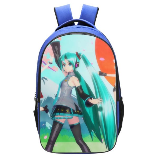 Hatsune Miku Backpack School Bag Blue - Image 9