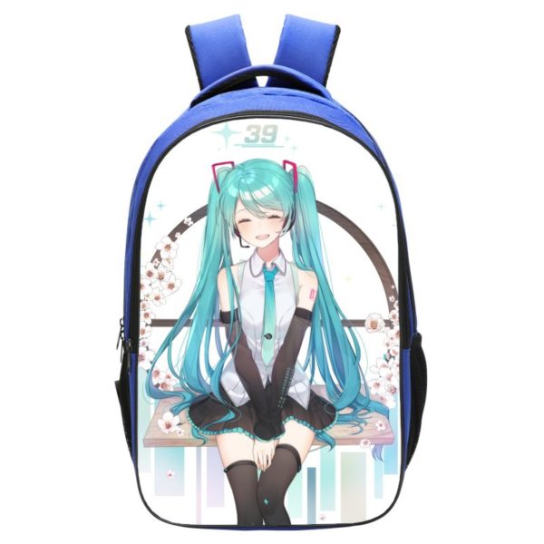 Hatsune Miku Backpack School Bag Blue - Image 18