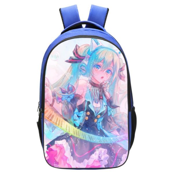 Hatsune Miku Backpack School Bag Blue - Image 3