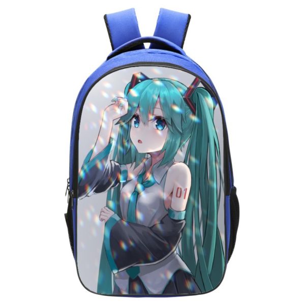 Hatsune Miku Backpack School Bag Blue - Image 10