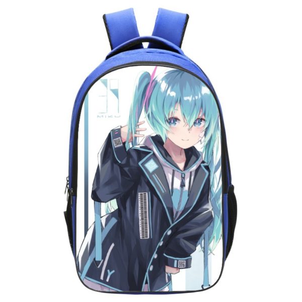 Hatsune Miku Backpack School Bag Blue - Image 5