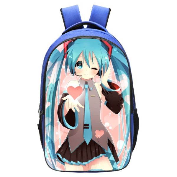 Hatsune Miku Backpack School Bag Blue - Image 7