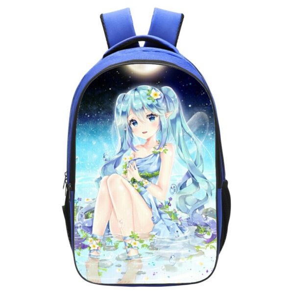 Hatsune Miku Backpack School Bag Blue - Image 8