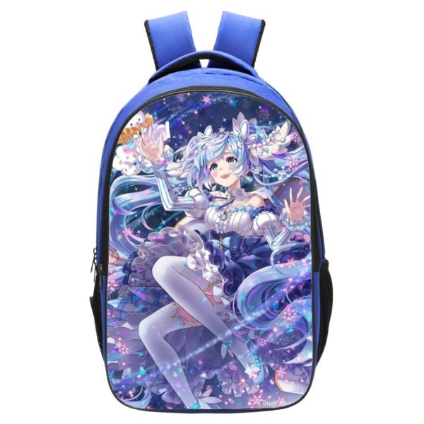 Hatsune Miku Backpack School Bag Blue - Image 11