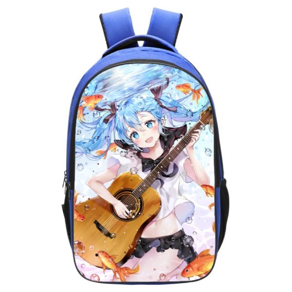 Hatsune Miku Backpack School Bag Blue - Image 12