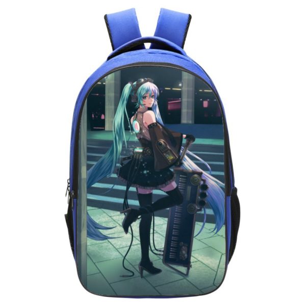 Hatsune Miku Backpack School Bag Blue - Image 17