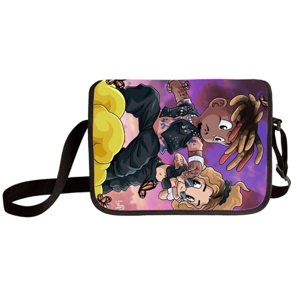 Juice Wrld shoulder bag primary and middle school students messenger bag children's make-up bag - Image 23