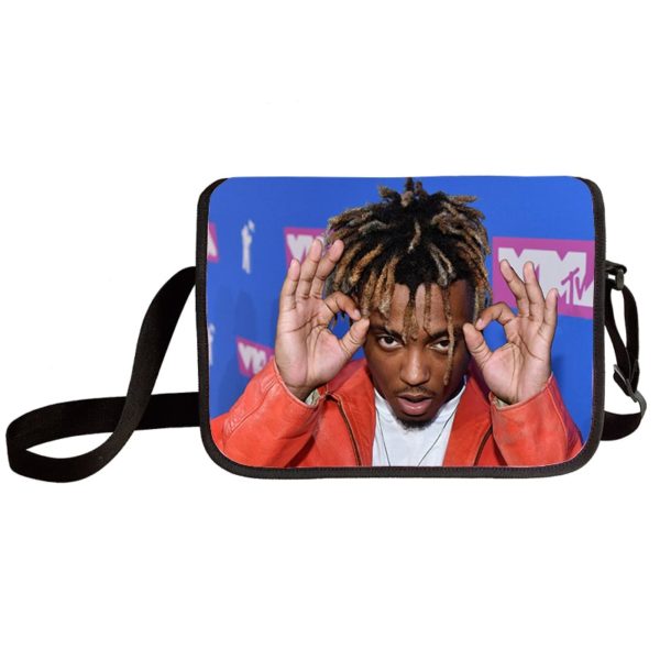 Juice Wrld shoulder bag primary and middle school students messenger bag children's make-up bag - Image 9