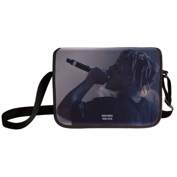 Juice Wrld shoulder bag primary and middle school students messenger bag children's make-up bag - Image 13