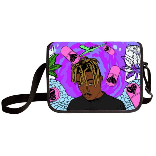 Juice Wrld shoulder bag primary and middle school students messenger bag children's make-up bag - Image 15