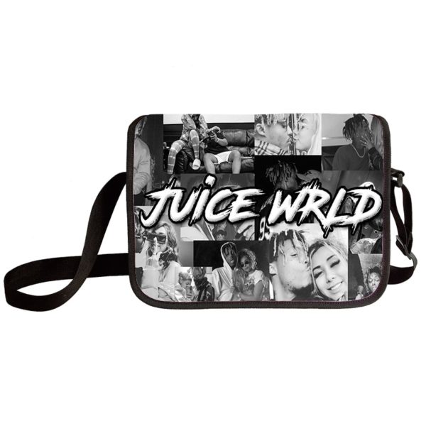 Juice Wrld shoulder bag primary and middle school students messenger bag children's make-up bag - Image 16