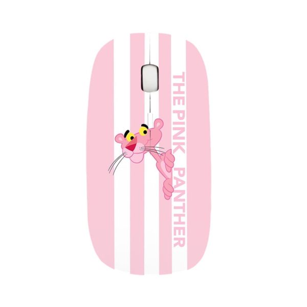 Pink Panther Comb 2.4G Slim Wireless Mouse with Nano Receiver