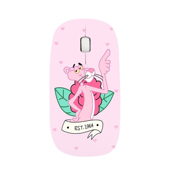 Pink Panther Comb 2.4G Slim Wireless Mouse with Nano Receiver - Image 11