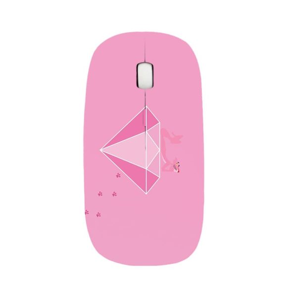 Pink Panther Comb 2.4G Slim Wireless Mouse with Nano Receiver - Image 17