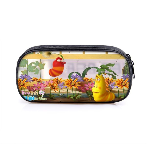 Larva Cosmetic Bags Boys Girls Children Large Pencil Case Purse Storage Bags Women Men Multifunction Makeup Bag