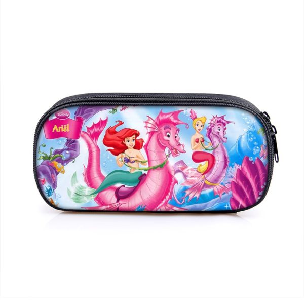 The Little Mermaid Cosmetic Bags Boys Girls Children Large Pencil Case Purse Storage Bags Women Men Multifunction Makeup Bag - Image 5