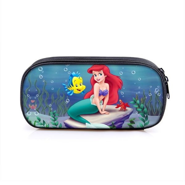 The Little Mermaid Cosmetic Bags Boys Girls Children Large Pencil Case Purse Storage Bags Women Men Multifunction Makeup Bag - Image 10